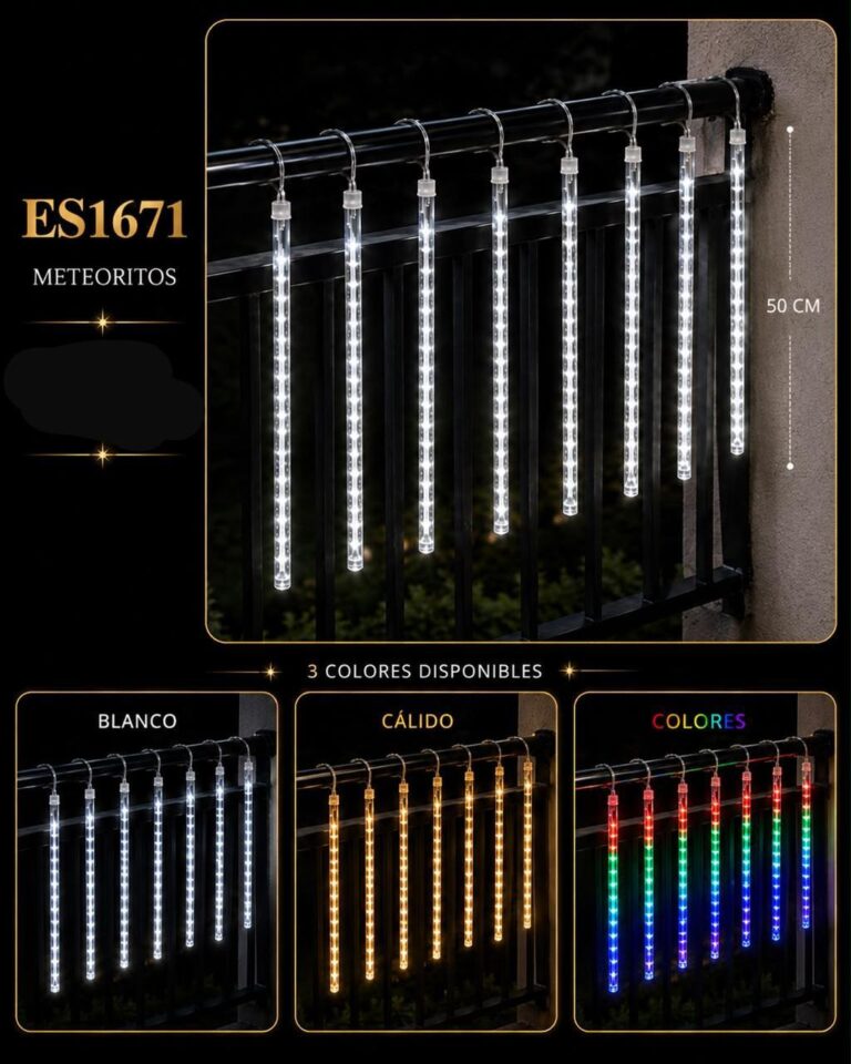 Cortina led efecto meteoro3x50 🌈 o ❄️
