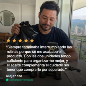 Minoxidil 15% para barba y cabello denso