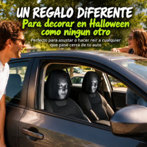 Funda reposacabezas halloween x 2 unds