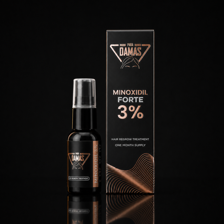 Tratamiento 1 mes minoxidil 3%para damas