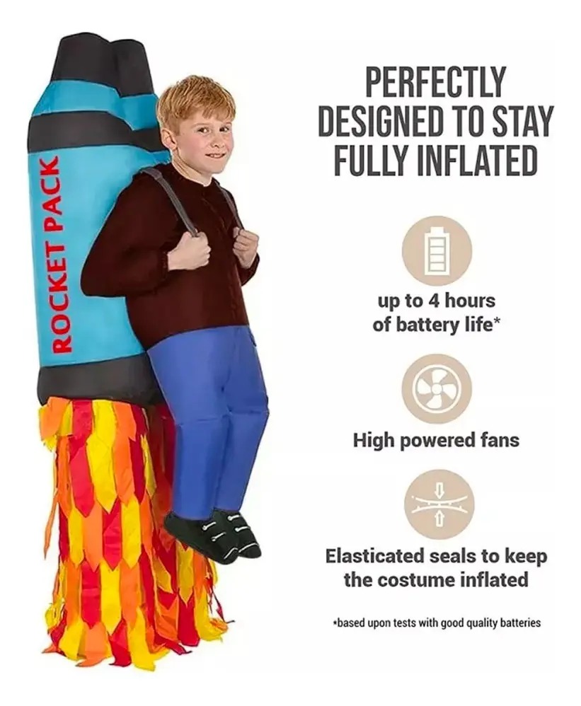 Disfraz inflable de cohete – halloween — imagen 5
