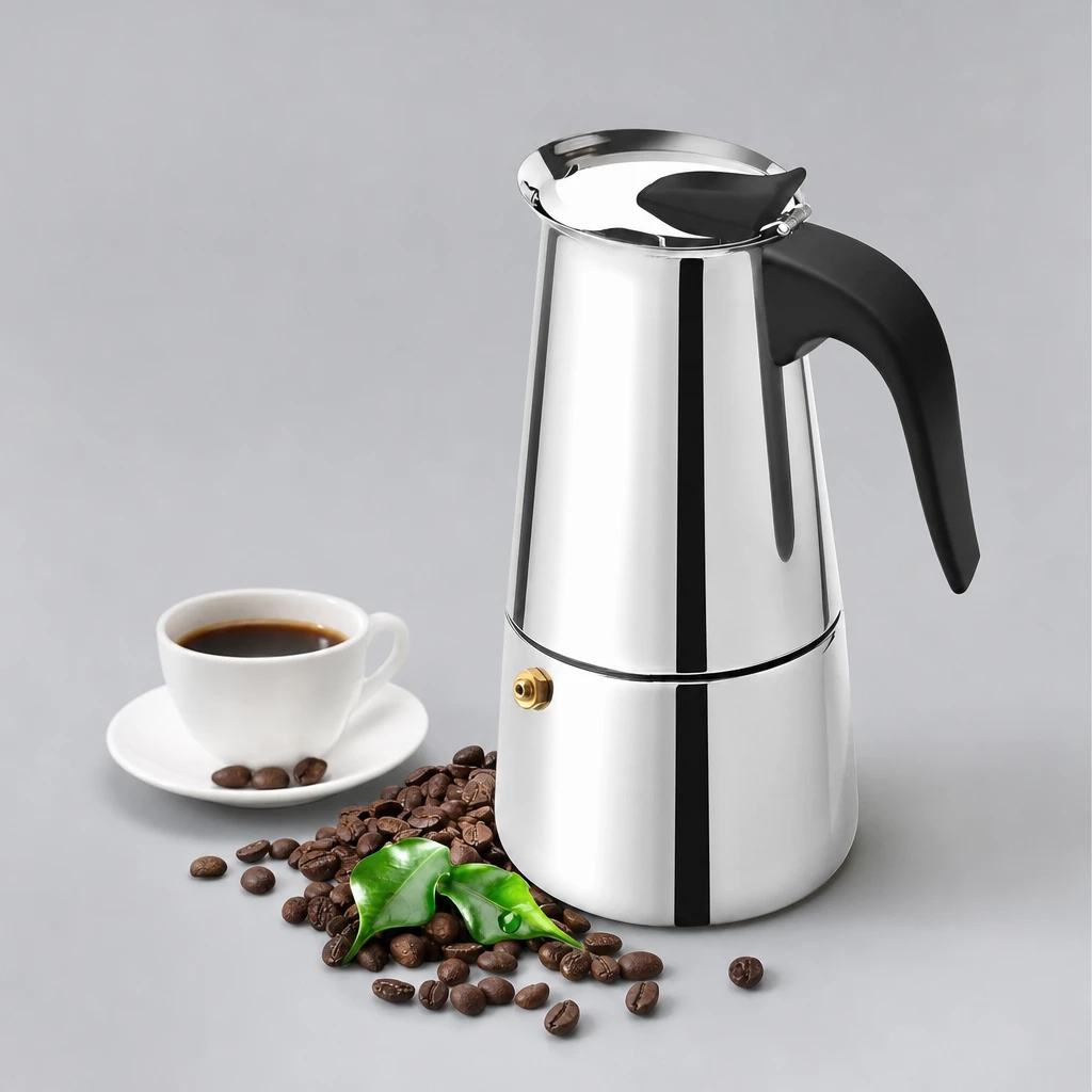 Cafetera moka acero inox 6 tazas — imagen 2
